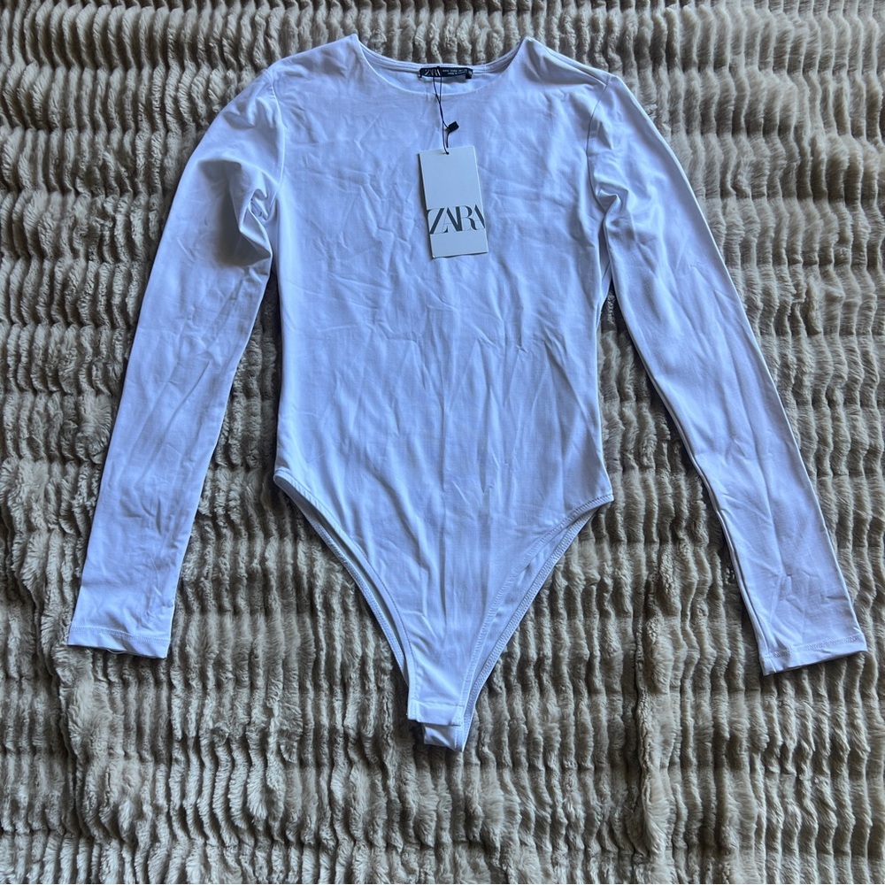 NWT • Zara • white bodysuit